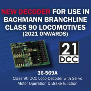 Bachmann Branchline 36-569A Class 90 DCC Loco Decoder w/Servo Motor Operation